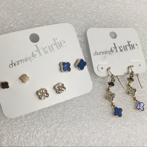 4 Sets of Earrings from Charming Charlie - Picture 2 of 10